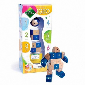 Магнитный конструктор-головоломка IGeo, 24 детали (Genii Creation, IG10024k)